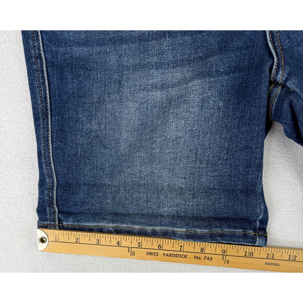 Judy Blue Denim Shorts Womens XL Dark Blue High Rise Distressed JB150246 DK - Picture 8 of 15